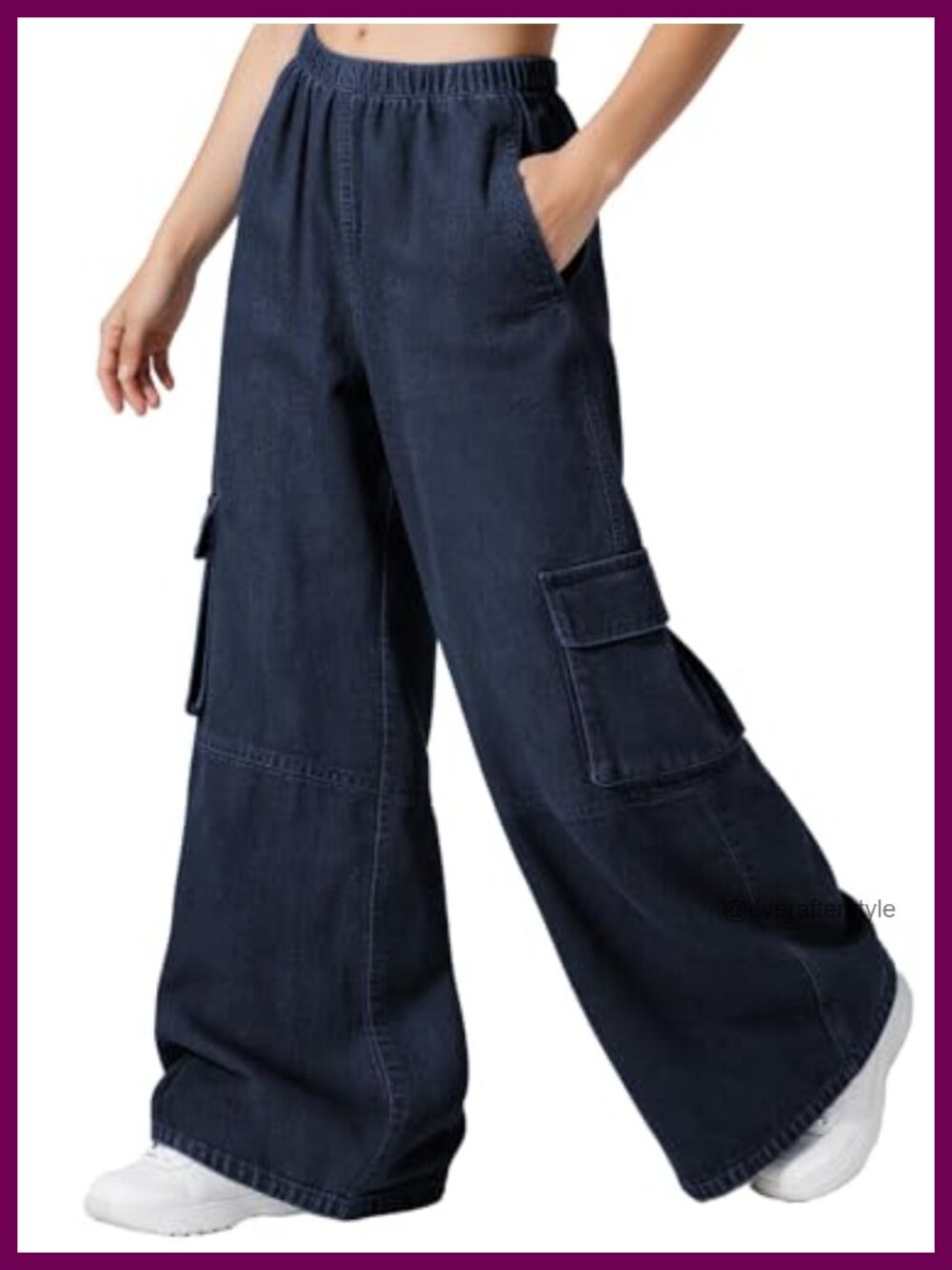 Y2K Baggy Cargo Pants High Waisted Wide Leg Straight Soft Cotton Blend